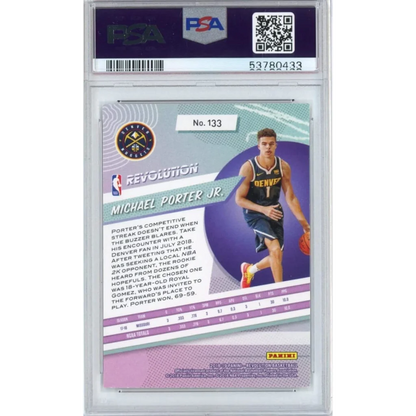 Gem mint Panini Revolution Michael Porter Jr basketball card displayed for collectors