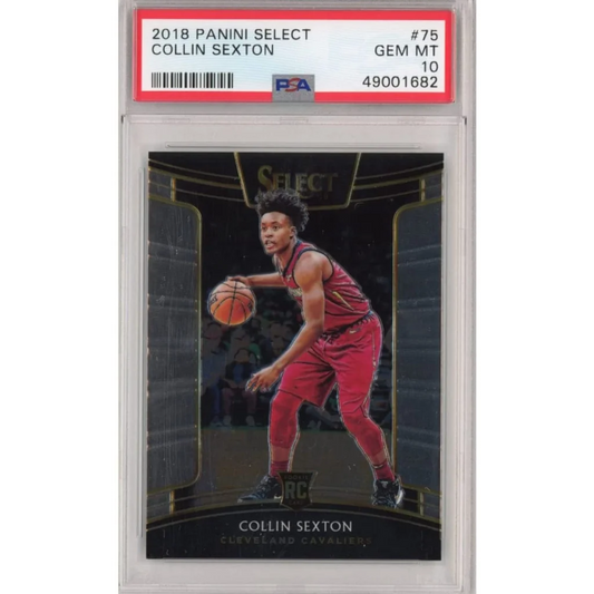 Graded 2018-19 Panini Select Collin Sexton #75 Rookie RC Basketball Card PSA 10 Gem Mint | Hall of Fame Sports Memorabilia | vintageantiquesgifts.com