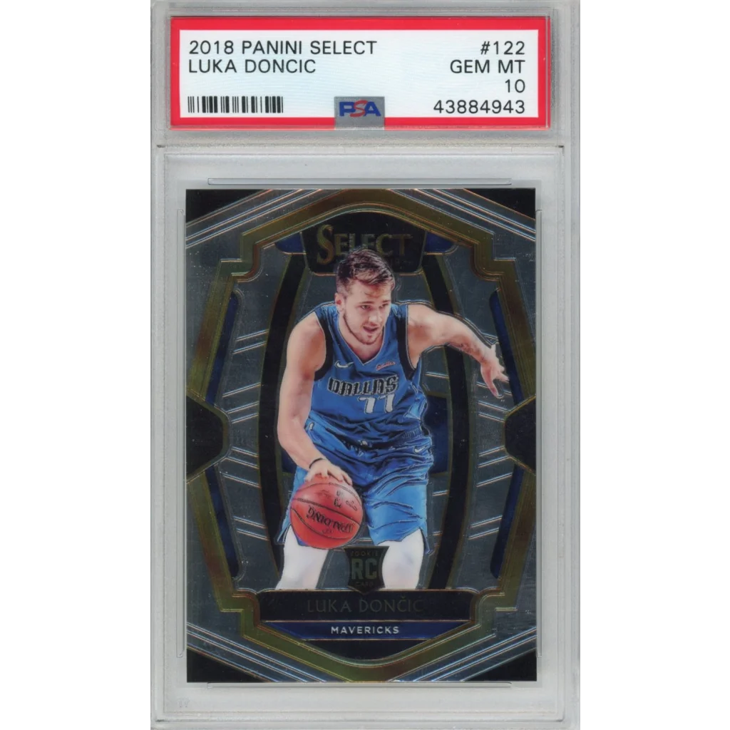 Graded 2018-19 Panini Select Luka Doncic #122 Premier Level Rookie RC Basketball Card PSA 10 Gem Mint | Hall of Fame Sports Memorabilia | vintageantiquesgifts.com