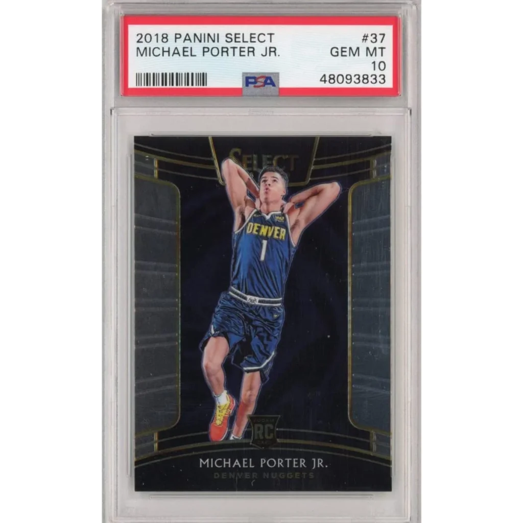 PSA graded 2018 Panini Select Michael Porter Jr. rookie basketball card
