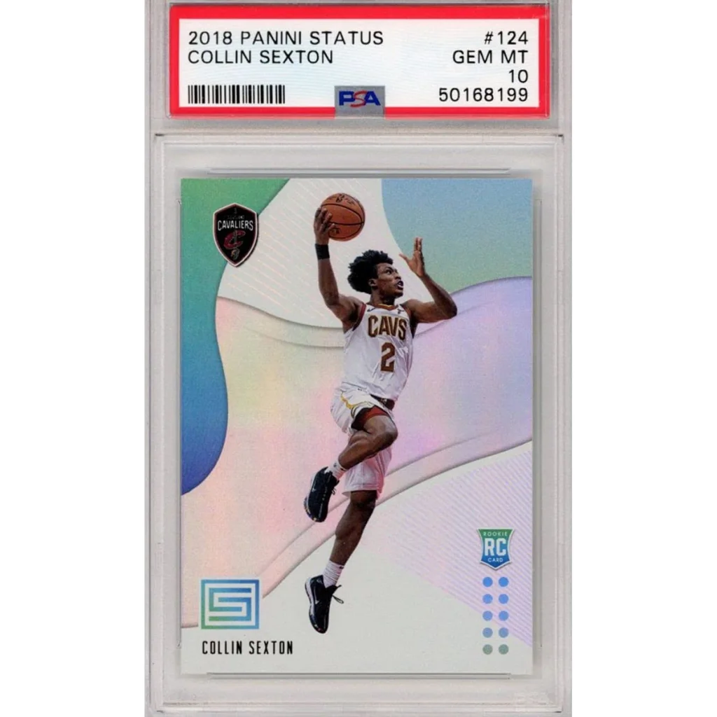 PSA Graded 2018 Panini Status Collin Sexton Rookie Card basketball card image