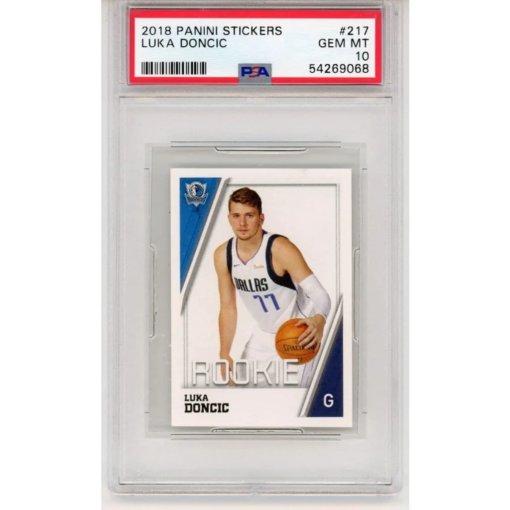 Graded 2018-19 Panini Stickers Luka Doncic #217 Rookie RC Basketball Card PSA 10 Gem Mint | Hall of Fame Sports Memorabilia | vintageantiquesgifts.com
