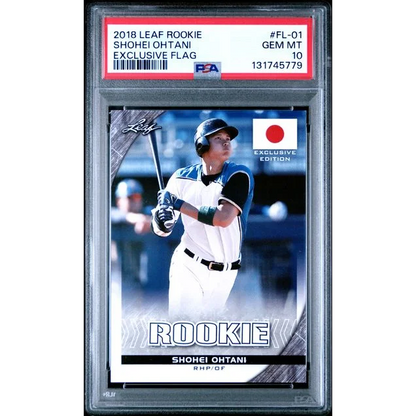 Graded PSA 10 2018 Leaf Rookie Shohei Ohtani #FL-01 Exclusive RC card