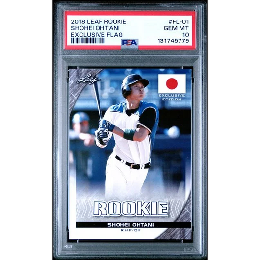Graded PSA 10 2018 Leaf Rookie Shohei Ohtani #FL-01 Exclusive RC card