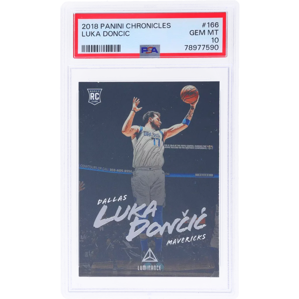 Graded 2018 Panini Chronicles Luka Doncic #166 Rookie RC Basketball Card PSA 10 Gem Mint | Hall of Fame Sports Memorabilia | vintageantiquesgifts.com