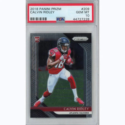 Graded 2018 Panini Prizm Calvin Ridley #209 Rookie RC Football Card PSA 10 Gem Mint | Hall of Fame Sports Memorabilia | vintageantiquesgifts.com