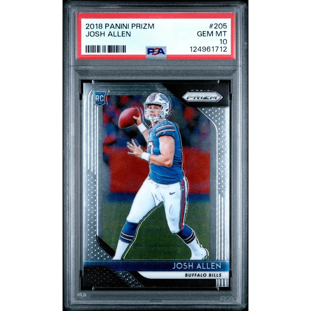 Graded 2018 Panini Prizm Josh Allen Rookie Card PSA 10 Gem Mint