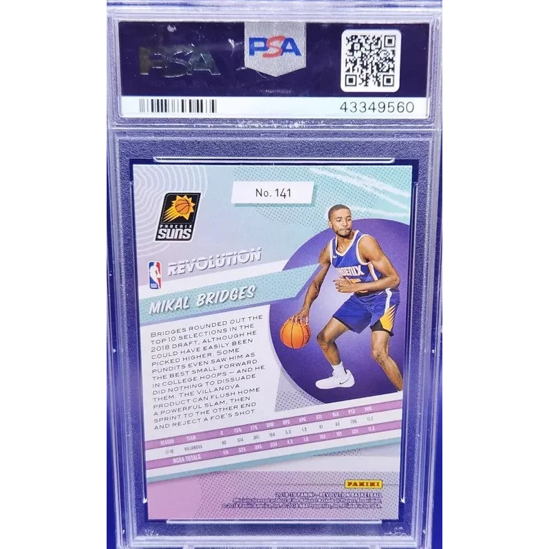 PSA 10 Graded 2018 Panini Revolution Mikal Bridges Rookie Card