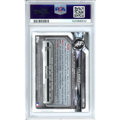 Graded 2018 Topps Bowman Draft Luis Robert #BDC188 Chrome Baseball Card PSA 10 Gem Mint | PSA 10 Gem Mint Graded Rookie Card | vintageantiquesgifts.com