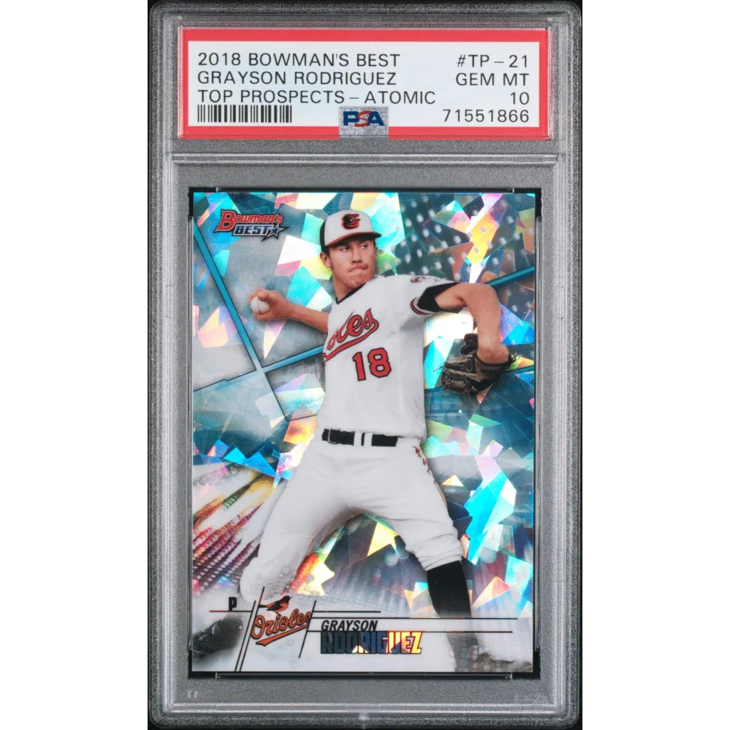 PSA Graded Grayson Rodriguez Baseball Card Collectible Treasure alt text