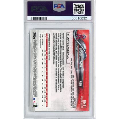 Graded 2018 Topps Chrome Update Shohei Ohtani #HMT1 Rookie RC Baseball Card PSA 10 Gem Mint | PSA 10 Gem Mint Graded Rookie Card | vintageantiquesgifts.com