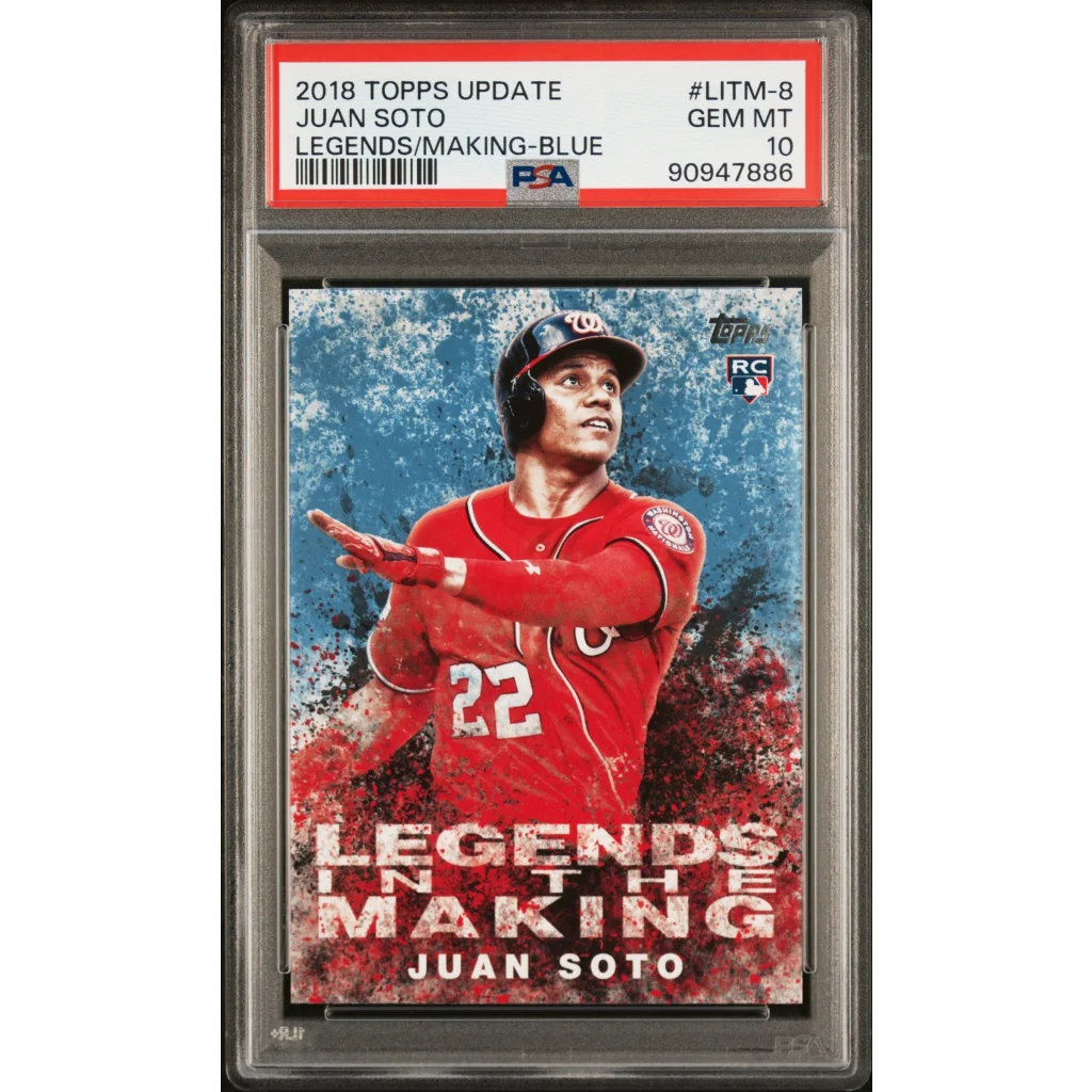 Juan Soto 2018 Topps Update PSA Graded Legends in the Making Card