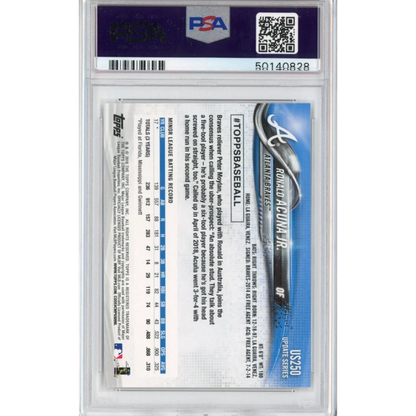 Graded 2018 Topps Update Ronald Acuna Jr. #US250 At-Bat In Blue Jersey Rookie RC Baseball Card PSA 10 Gem Mint | PSA 10 Gem Mint Graded Rookie Card | vintageantiquesgifts.com