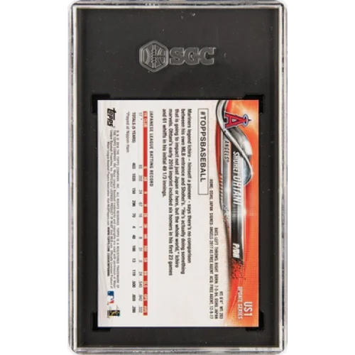 Graded 2018 Topps Update Shohei Ohtani #US1 Pitching In Red Jersey Rookie RC Baseball Card SGC 10 Gem Mint