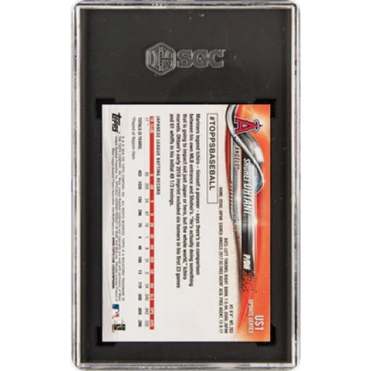 Graded 2018 Topps Update Shohei Ohtani #US1 Pitching In Red Jersey Rookie RC Baseball Card SGC 10 Gem Mint