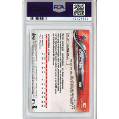 Graded 2018 Topps Update Shohei Ohtani #US1 Pitching In Red Jersey Rookie RC Baseball Card PSA 10 Gem Mint | PSA 10 Gem Mint Graded Rookie Card | vintageantiquesgifts.com