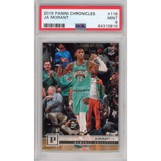 PSA graded Ja Morant 2019 Panini Chronicles rookie basketball card for sale
