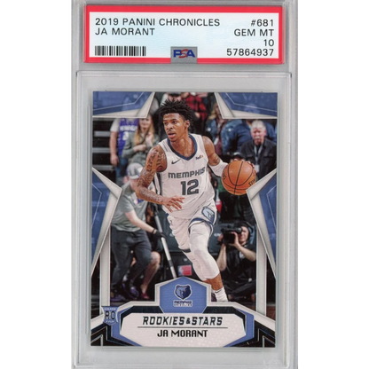 Graded 2019-20 Panini Chronicles Ja Morant #681 Rookie RC Basketball Card PSA 10 Gem Mint | Hall of Fame Sports Memorabilia | vintageantiquesgifts.com