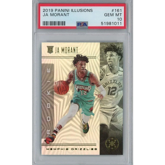 Graded 2019 Panini Illusions Ja Morant Rookie Card PSA 10 GEM MT