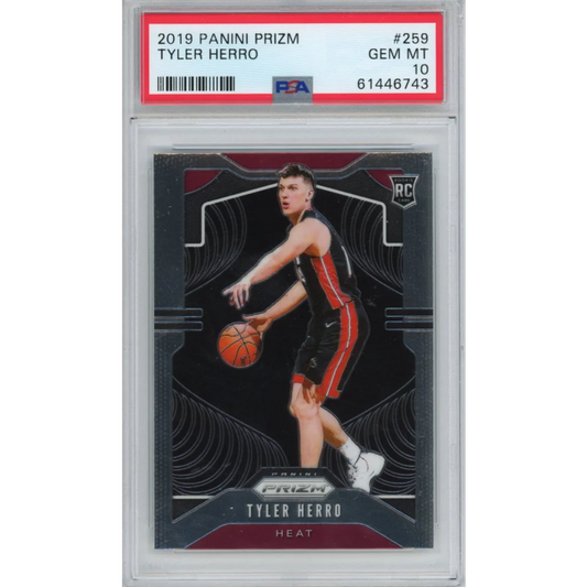 Graded 2019-20 Panini Prizm Tyler Herro #259 Rookie RC Basketball Card PSA 10 Gem Mint | Hall of Fame Sports Memorabilia | vintageantiquesgifts.com