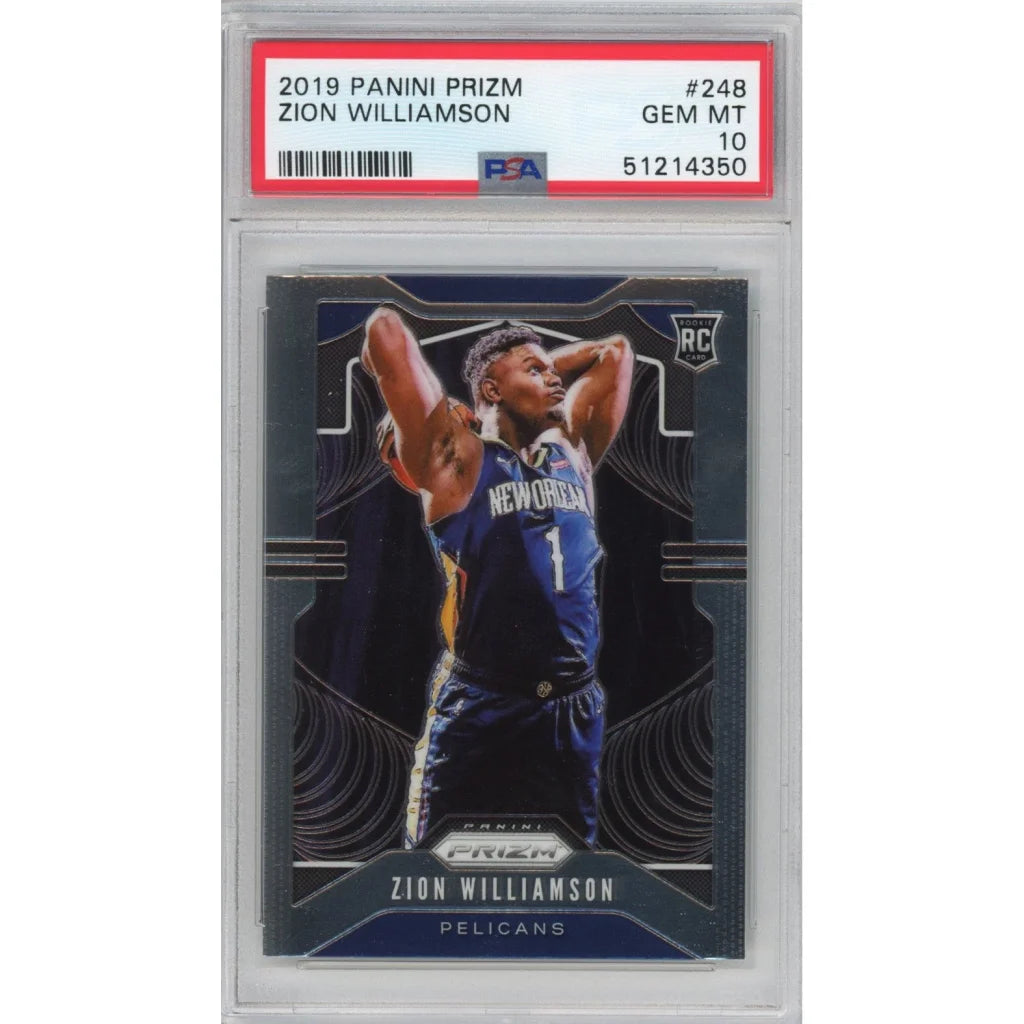 Graded PSA 10 2019-20 Panini Prizm Zion Williamson #248 Rookie Card