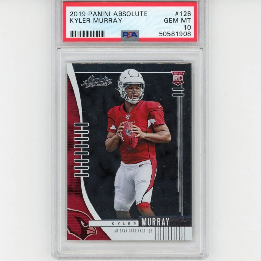 2019 Panini Absolute Kyler Murray football card graded PSA GEM MT 10 perfect card