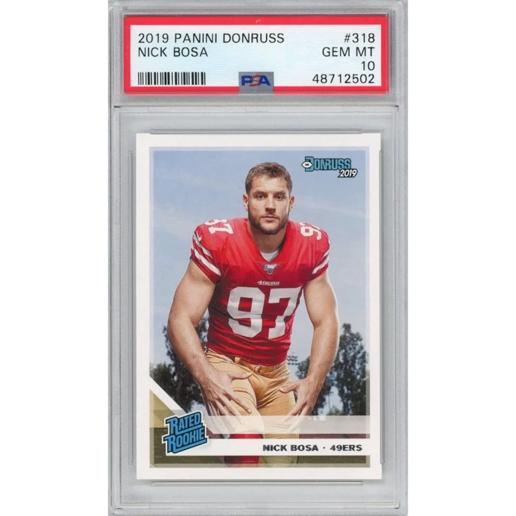 Graded 2019 Panini Donruss Nick Bosa #318 Rookie PSA 10 Gem Mint Card