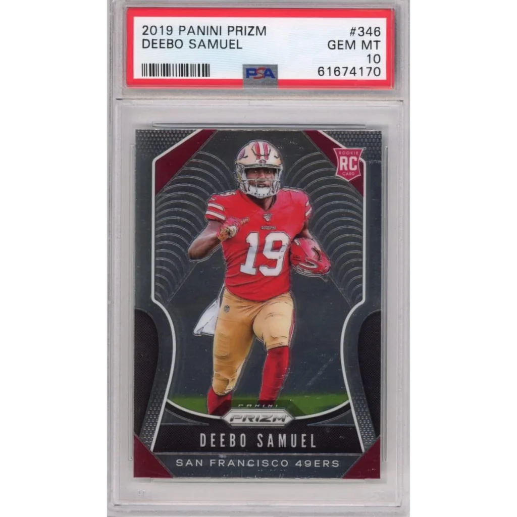 Graded 2019 Panini Prizm Deebo Samuel #346 Rookie RC Football Card PSA 10 Gem Mint | Hall of Fame Sports Memorabilia | vintageantiquesgifts.com