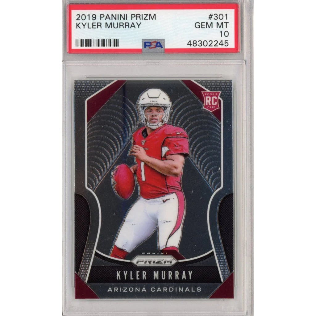 PSA Graded Kyler Murray 2019 Panini Prizm Rookie Card showing grade and details