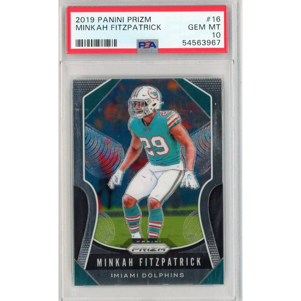Graded 2019 Panini Prizm Minkah Fitzpatrick #16 Football Card PSA 10 Gem Mint | Hall of Fame Sports Memorabilia | vintageantiquesgifts.com