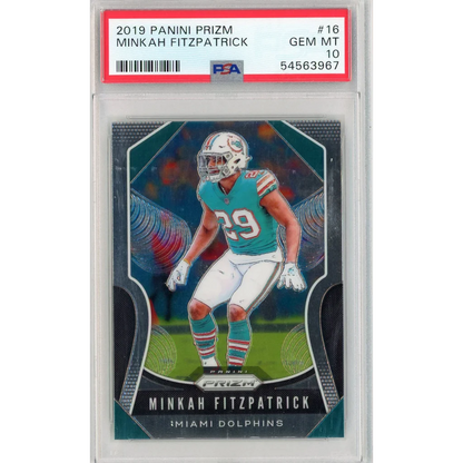 Graded 2019 Panini Prizm Minkah Fitzpatrick #16 Football Card PSA 10 Gem Mint | Hall of Fame Sports Memorabilia | vintageantiquesgifts.com
