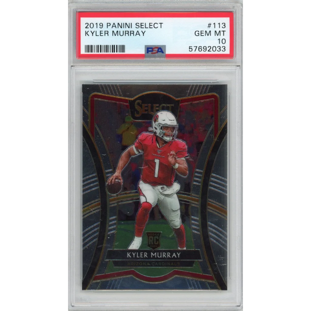 Graded PSA 10 2019 Panini Select Kyler Murray #113 Rookie Card