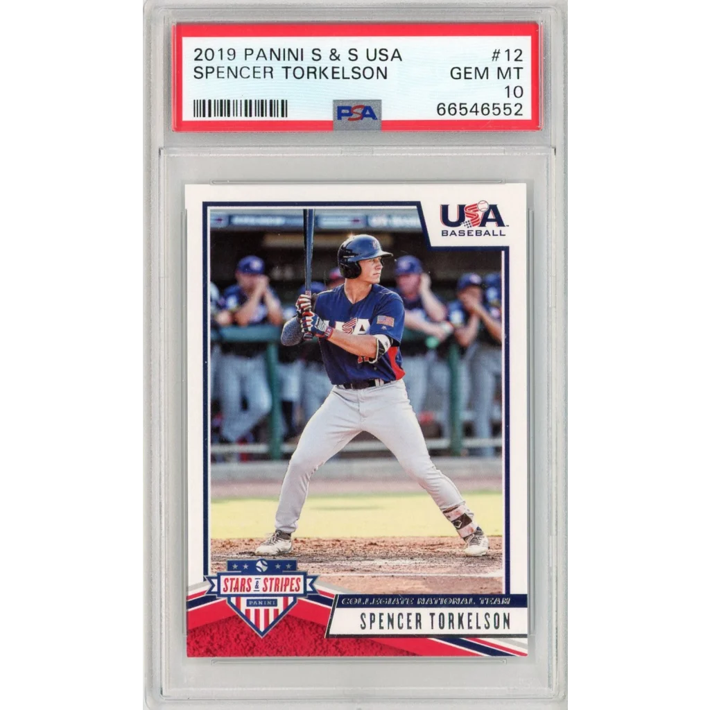PSA 10 Graded 2019 Panini Stars & Stripes USA Spencer Torkelson Rookie Card