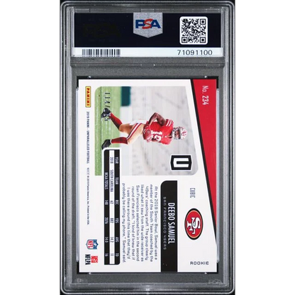 PSA 10 Deebo Samuel Cubic Rookie Card Gem Mint Perfection football trading card