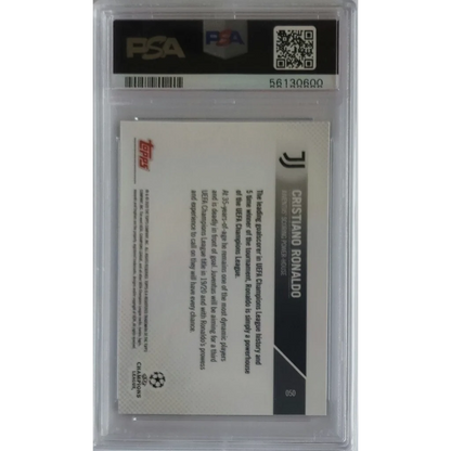 PSA 10 Graded 2019 Topps Now Cristiano Ronaldo #50 Juventus Soccer Card