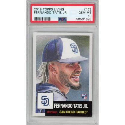 Graded 2019 Topps Living Fernando Tatis Jr. #173 Rookie PSA 10 Gem Mint