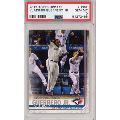 Graded 2019 Topps Update Vladimir Guerrero Jr. #US62 Rookie PSA 10 Gem Mint