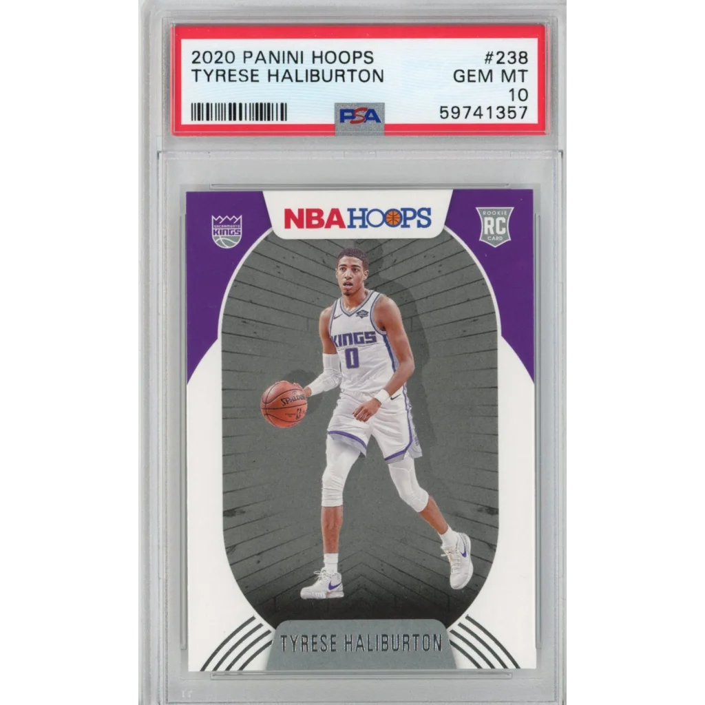 Graded 2020-21 Panini Hoops Tyrese Haliburton #238 Rookie RC Basketball Card PSA 10 Gem Mint | Hall of Fame Sports Memorabilia | vintageantiquesgifts.com