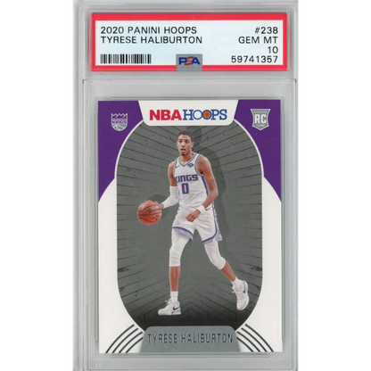Graded 2020-21 Panini Hoops Tyrese Haliburton #238 Rookie RC Basketball Card PSA 10 Gem Mint | Hall of Fame Sports Memorabilia | vintageantiquesgifts.com
