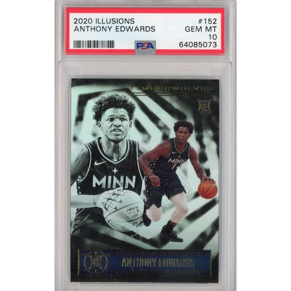 Graded 2020-21 Panini Illusions Anthony Edwards #152 Rookie RC Basketball Card PSA 10 Gem Mint | Hall of Fame Sports Memorabilia | vintageantiquesgifts.com