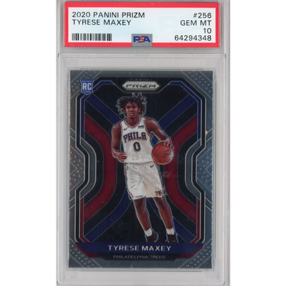 Graded 2020-21 Panini Prizm Tyrese Maxey #256 Rookie RC Basketball Card PSA 10 Gem Mint | Hall of Fame Sports Memorabilia | vintageantiquesgifts.com