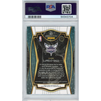 Graded 2020-21 LaMelo Ball Panini Select Rookie Card PSA 10 Gem Mint