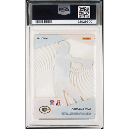 PSA Graded Jordan Love 2020 Panini Chronicles Rookie Card football trading card