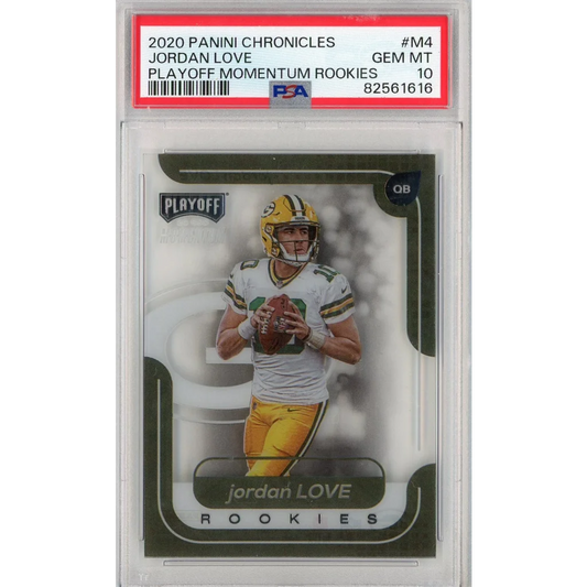 Graded PSA 10 Gem Mint 2020 Panini Chronicles Jordan Love #M4 Rookie Card