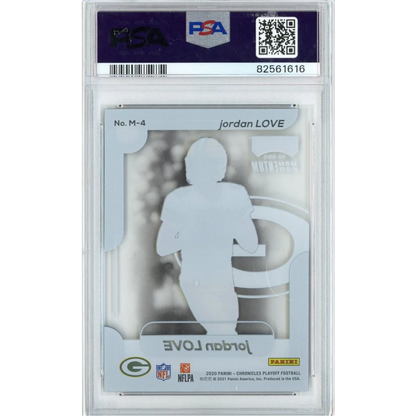 PSA Graded Jordan Love 2020 Panini Chronicles Rookie Card football trading card