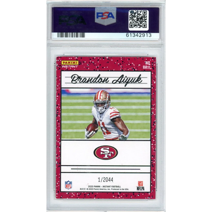 Graded 2020 Panini Instant Brandon Aiyuk #RR11 Rated Rookie Retro Rookie RC Football Card PSA 10 Gem Mint | PSA 10 Gem Mint Graded Rookie Card | vintageantiquesgifts.com