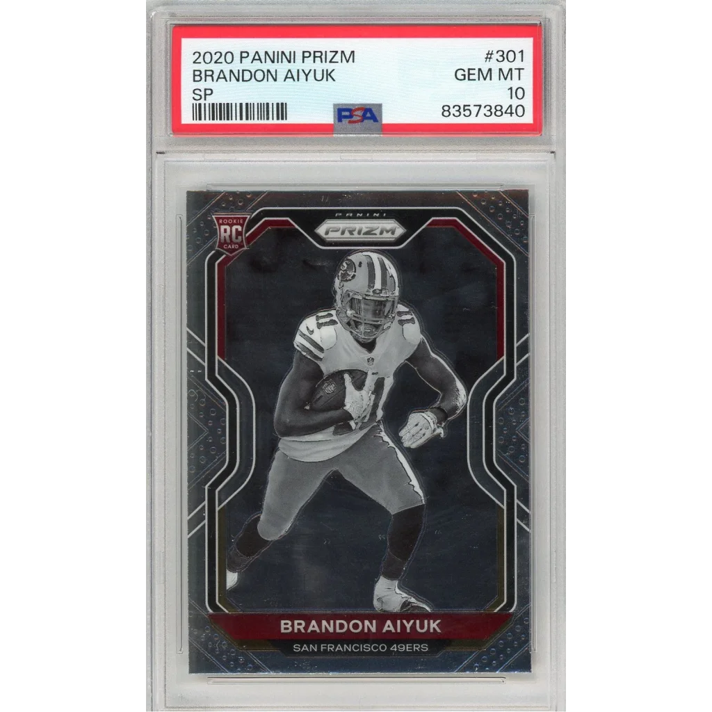 Graded PSA 10 2020 Panini Prizm Brandon Aiyuk Rookie Card #301 SP