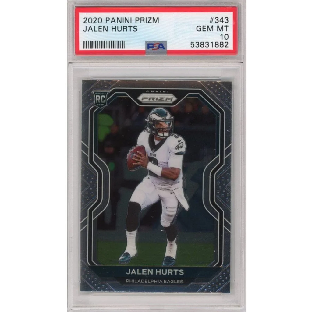 Graded PSA 10 2020 Panini Prizm Jalen Hurts Eagles Rookie Card