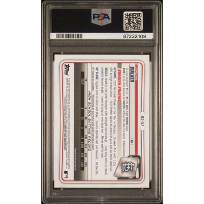 PSA 10 Graded 2020 Topps Bowman Draft Jordan Walker Rookie Card Front