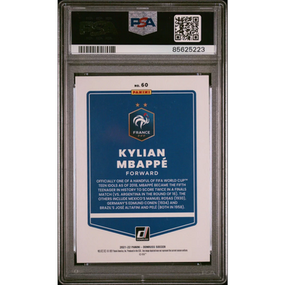 Graded Kylian Mbappé soccer trading card by Professional Sports Authenticator